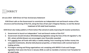 SCM 10 Year Anniversary Statement - 18 June 19