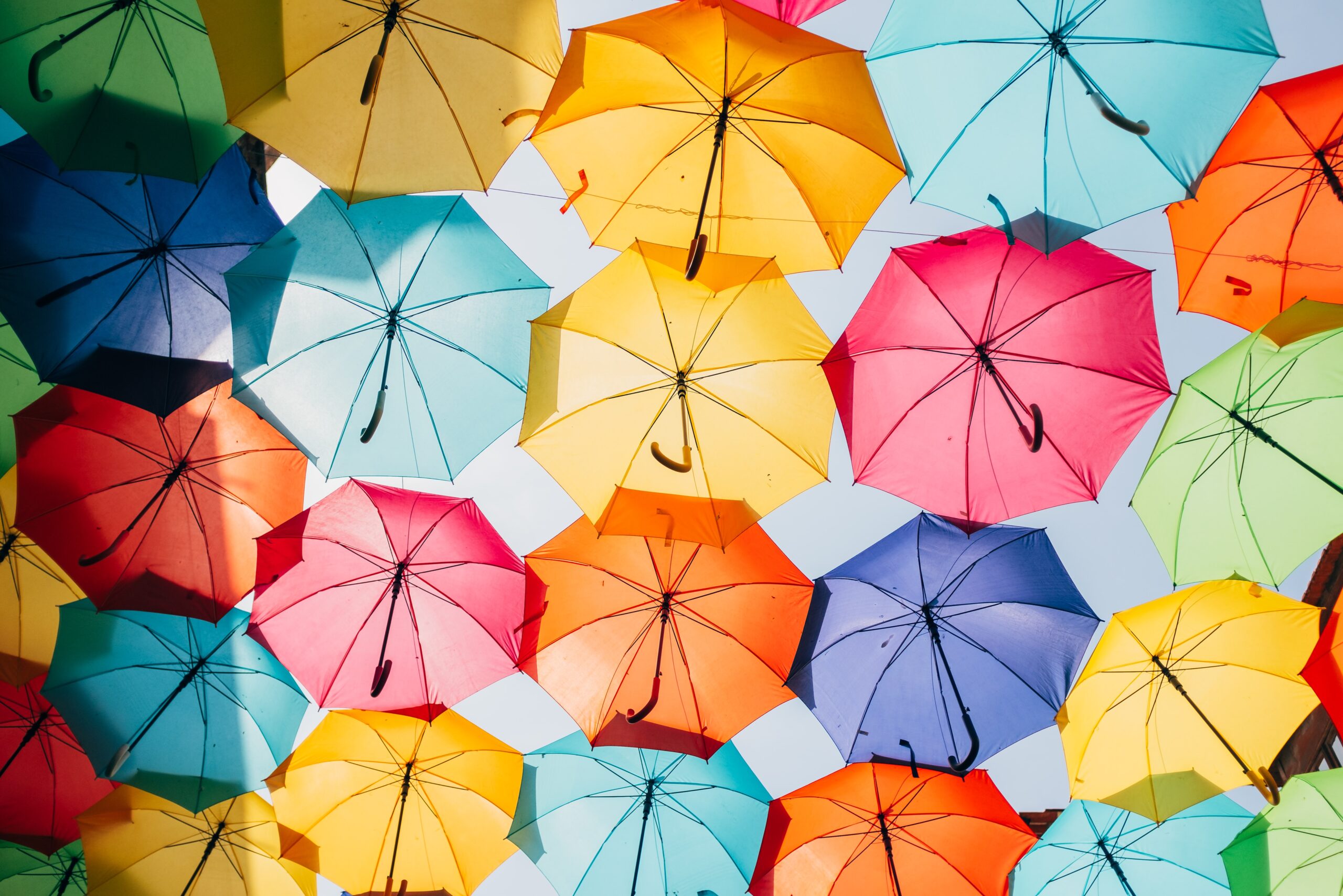 Colourful umbrellas